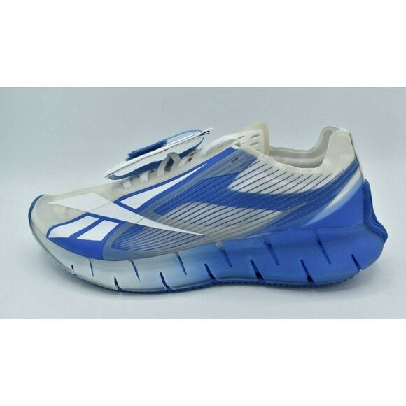 Reebok Mens Size 10.5 Cottweiler Zig 3D Storm X White Blue Blast Running Shoes - Picture 10 of 11